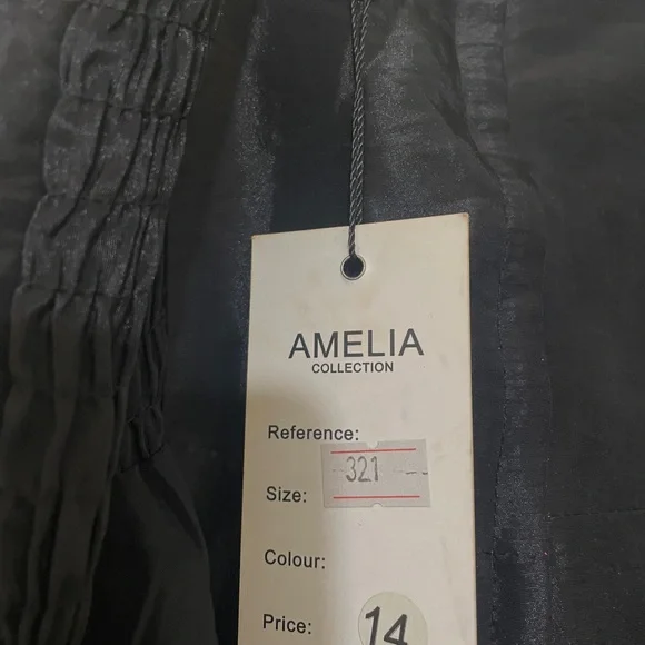 NWT Amelia Collection Black Dress Juniors Size 14 - Picture 8 of 8